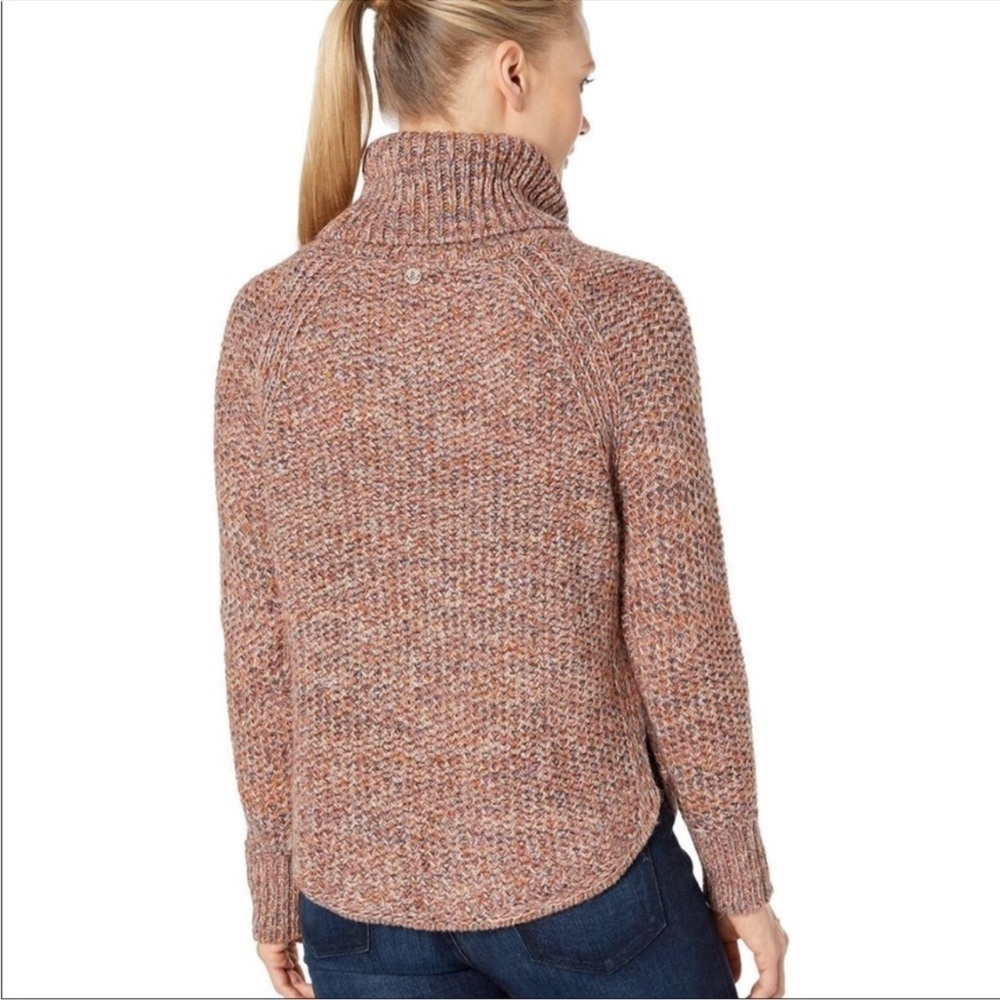Prana Callisto Colorful Western Raglan Knit Turtle Neck Sweater - Picture 2 of 5